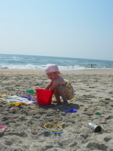 Strand, Meer und Kind