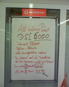 Vodafone Werbeplakat